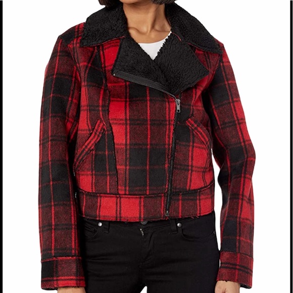 Jessica Simpson Buffalo Plaid Fleetwood Jacket NWT